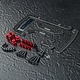Carbon Short Battery Holder Set / Red
