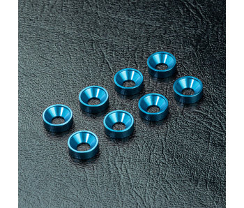 MST Alum. Countersunk Spacer M3 (8) / Blue