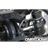 Overdose TC Aluminum Rear Upper Arm Bracket for GALM / Color: Black