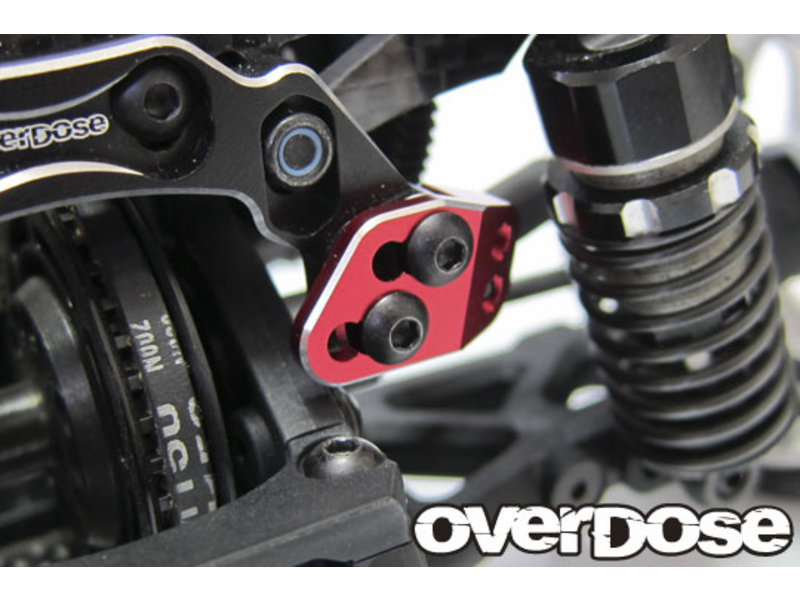 Overdose TC Aluminum Rear Upper Arm Bracket for GALM / Color: Black