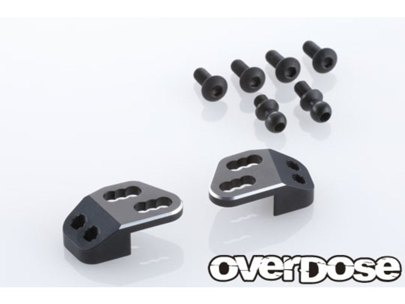 Overdose TC Aluminum Rear Upper Arm Bracket for GALM / Color: Black