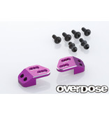 Overdose TC Aluminum Rear Upper Arm Bracket for GALM / Color: Purple