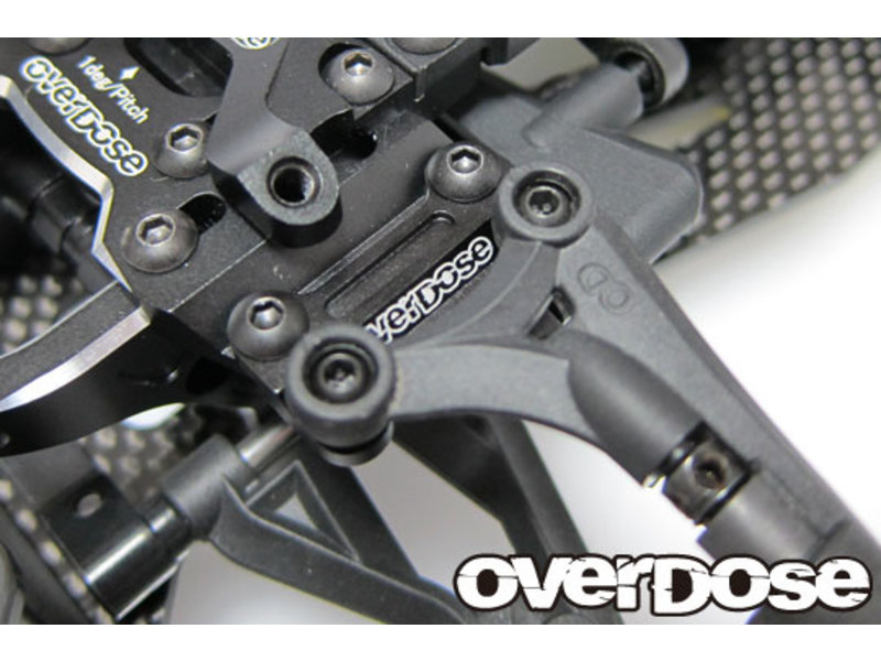 Overdose TC Aluminum Front Upper Arm Bracket for GALM / Color: Black