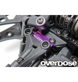 Overdose TC Aluminum Front Upper Arm Bracket for GALM / Color: Black