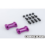 Overdose TC Aluminum Front Upper Arm Bracket for GALM / Color: Purple