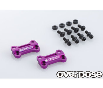 Overdose TC Alum. Front Upper Arm Bracket for GALM / Purple