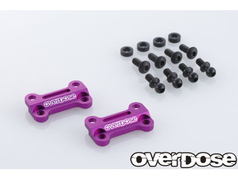 Overdose TC Aluminum Front Upper Arm Bracket for GALM / Color: Purple