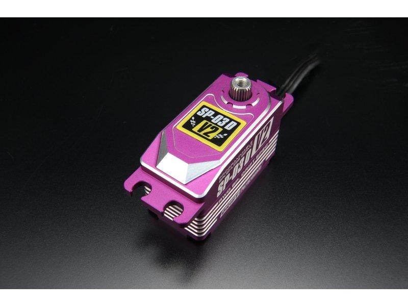 Yokomo SP-03DV2PA - RWD Drift Spec Programmable Brushless Aluminium Low Profile Servo - Purple