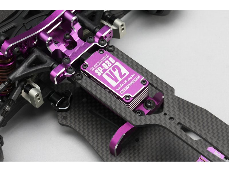 Yokomo SP-03DV2PA - RWD Drift Spec Programmable Brushless Aluminium Low Profile Servo - Purple