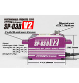 Yokomo SP-03DV2PA - RWD Drift Spec Programmable Brushless Aluminium Low Profile Servo - Purple