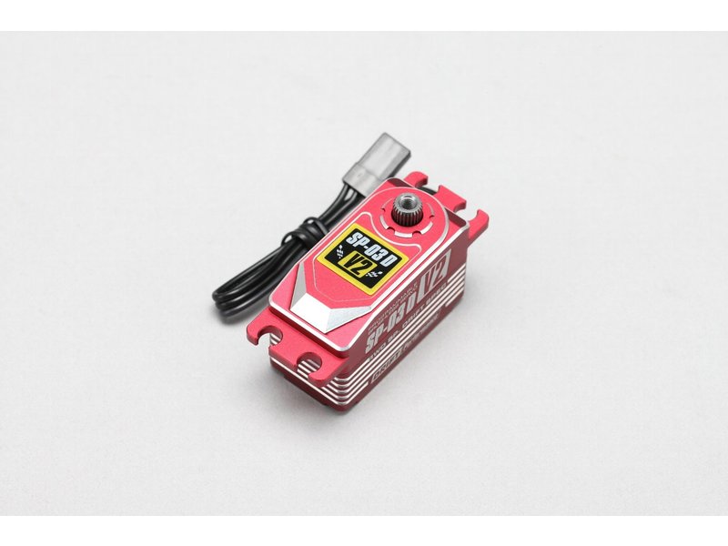 Yokomo SP-03DV2RA - RWD Drift Spec Programmable Brushless Aluminium Low Profile Servo - Red