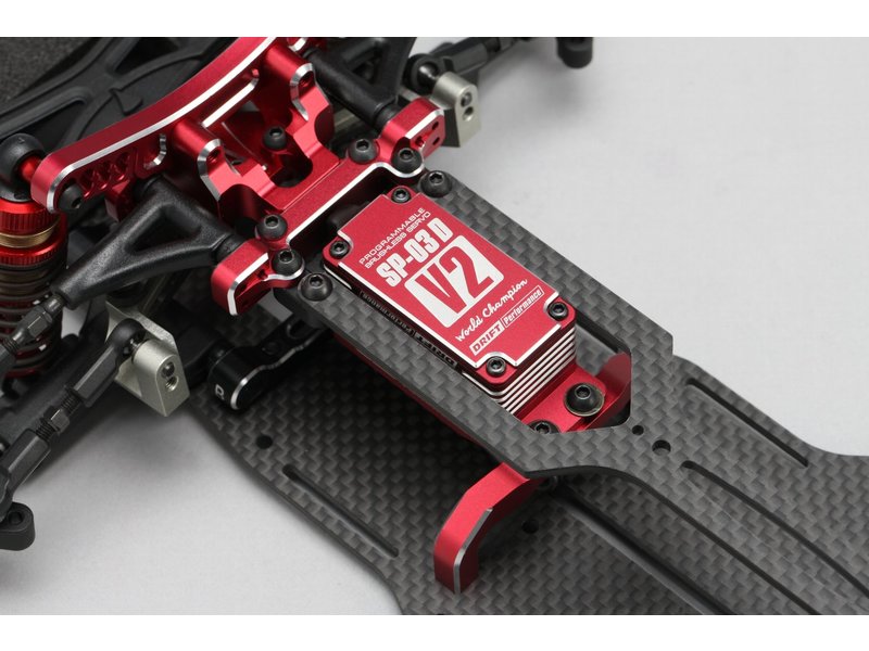 Yokomo SP-03DV2RA - RWD Drift Spec Programmable Brushless Aluminium Low Profile Servo - Red