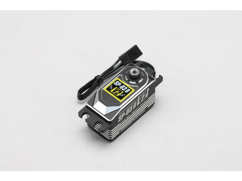 Yokomo SP-03DV2A - RWD Drift Spec Programmable Brushless Aluminium Low Profile Servo - Black