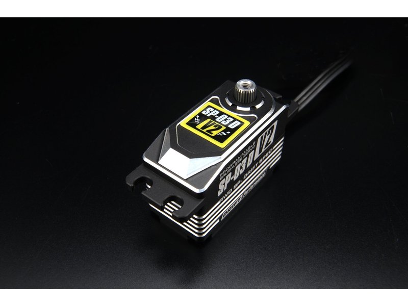 Yokomo SP-03DV2A - RWD Drift Spec Programmable Brushless Aluminium Low Profile Servo - Black