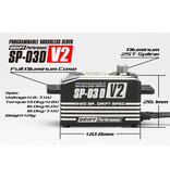 Yokomo SP-03DV2A - RWD Drift Spec Programmable Brushless Aluminium Low Profile Servo - Black