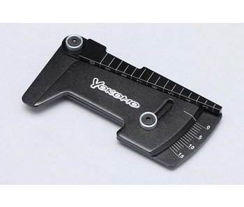 Yokomo Aluminum Height & Camber Gauge - Black