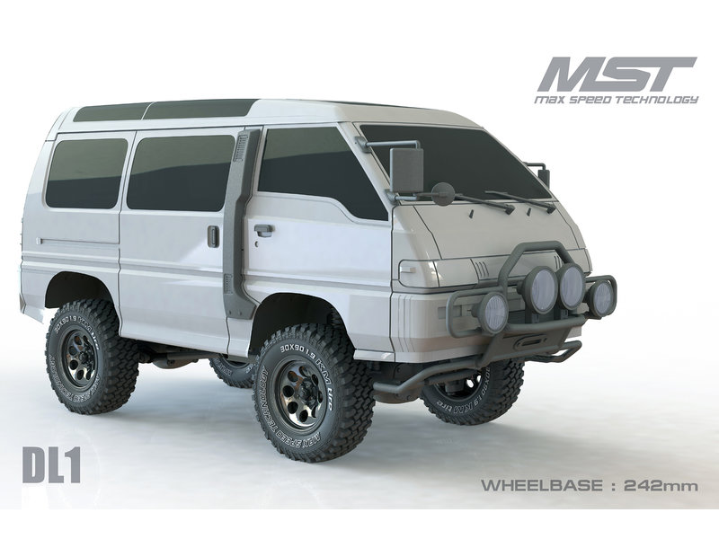 MST CFX 1/10 4WD Off-Road KIT / Body: DL1 (Mitsubishi Delica)