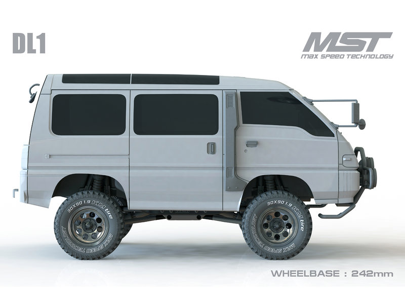 MST CFX 1/10 4WD Off-Road KIT / Body: DL1 (Mitsubishi Delica)