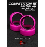 DS Racing Drift Tire Competition Series III LF-3 PINK (4pcs)