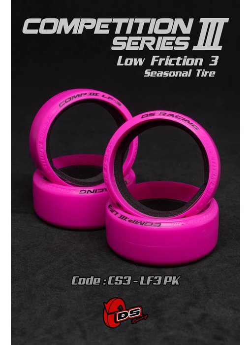 DS Racing Drift Tire Comp. III LF-3 PINK (4)