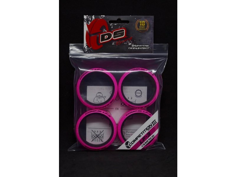 DS Racing Drift Tire Competition Series III LF-3 PINK (4pcs)