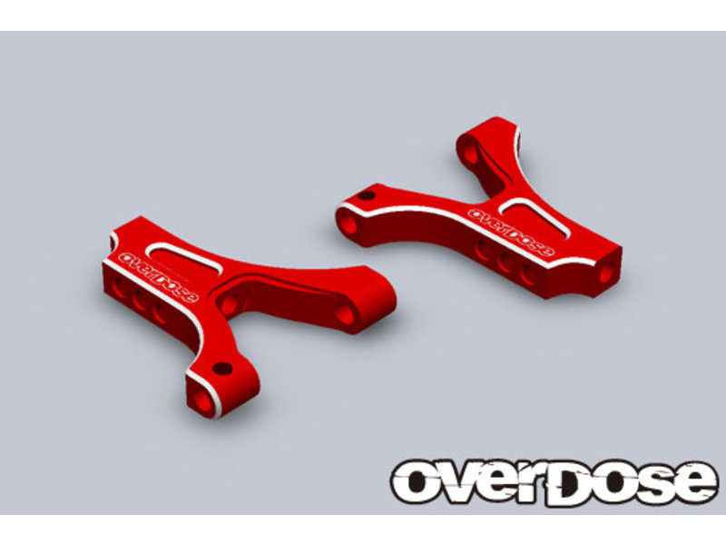 Overdose Aluminum Front Suspension Arm ES for OD / Color: Red