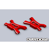 Overdose Aluminum Rear Suspension Arm ES for OD / Color: Red