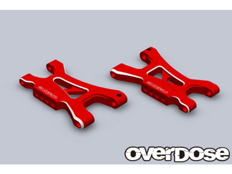 Overdose Aluminum Rear Suspension Arm ES for OD / Color: Red