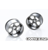 Overdose Work VS KF 30mm / Color: Matte Black Metal Chrome / Offset: 9mm (2pcs)