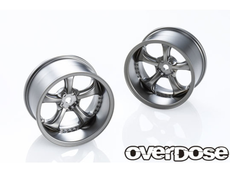 Overdose Work VS KF 30mm / Color: Matte Black Metal Chrome / Offset: 9mm (2pcs)