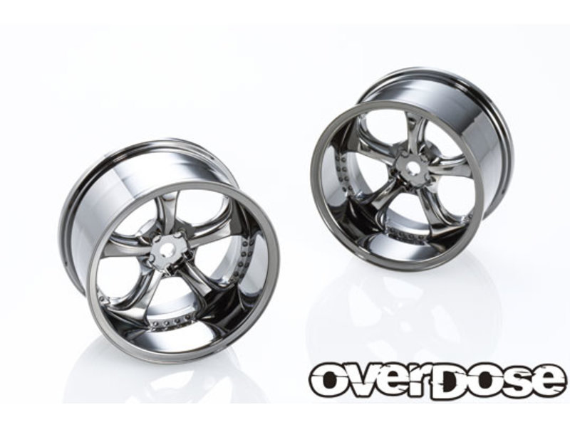 Overdose Work VS KF 30mm / Color: Black Metal Chrome / Offset: 9mm (2pcs)