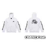 Overdose Pullover Hoodie / Color: White / Size: L