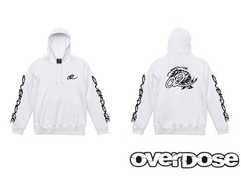 Overdose Pullover Hoodie / Color: White / Size: L