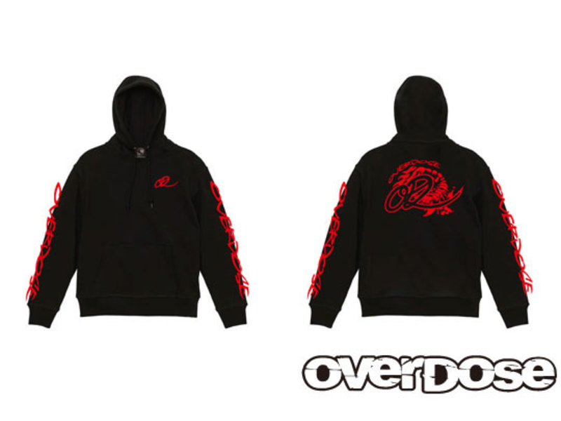 Overdose Pullover Hoodie / Color: Black / Size: L