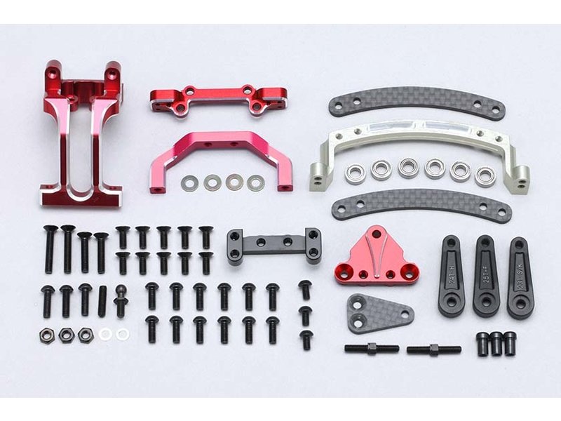 Yokomo Light Weight Slide Rack Bulkhead Set V2 - Red Yokomo Light Weight Slide Rack Bulkhead Set V2 - Red