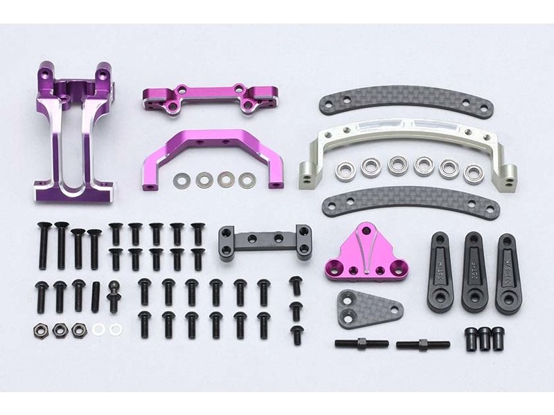 Yokomo Light Weight Slide Rack Bulkhead Set V2 - Purple Yokomo Light Weight Slide Rack Bulkhead Set V2 - Purple
