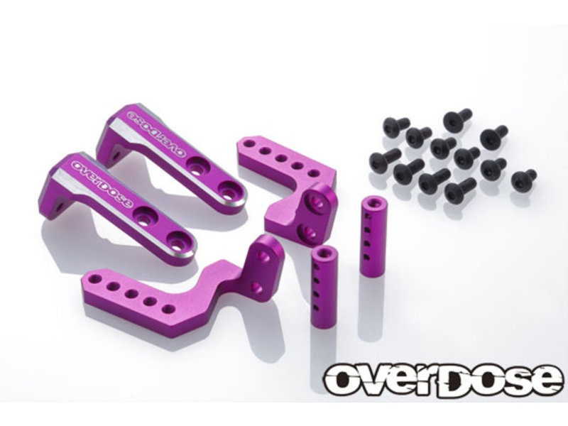 Overdose Aluminum Rear Body Mount for GALM, GALM ver.2 / Color: Purple