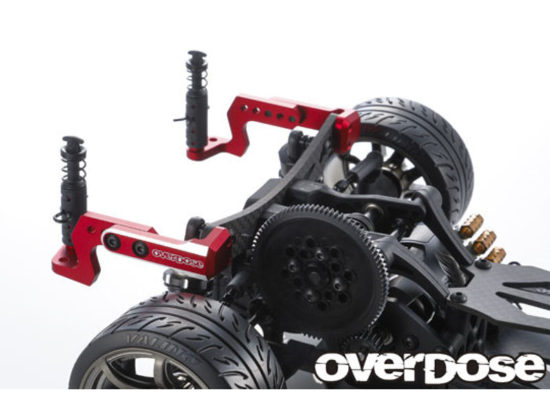 Overdose Aluminum Rear Body Mount for GALM, GALM ver.2 / Color: Red
