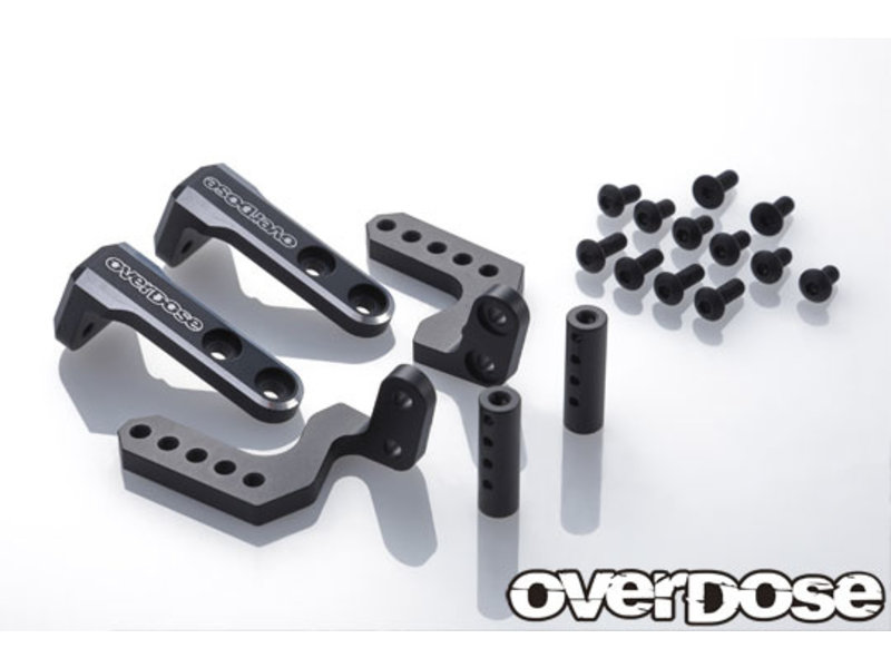 Overdose Alum. Rear Body Mount - Black Overdose Alum. Rear Body Mount - Black