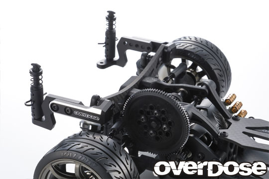 Overdose Alum. Rear Body Mount - Black Overdose Alum. Rear Body Mount - Black