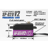 Yokomo SP-02DV2P - RWD Drift Spec Programmable Coreless Low Profile Servo - Purple