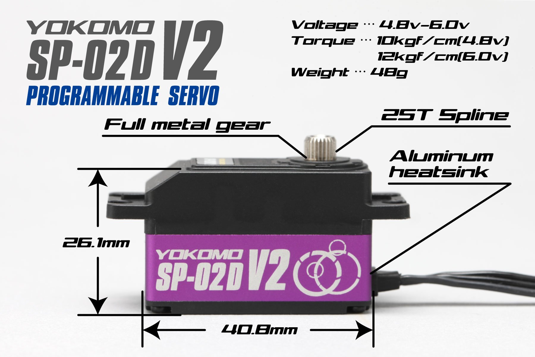 Yokomo - SP-02DV2P - RWD Drift Spec Programmable Coreless Low 