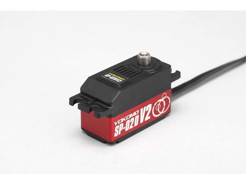 Yokomo SP-02DV2R - RWD Drift Spec Programmable Coreless Low Profile Servo - Red