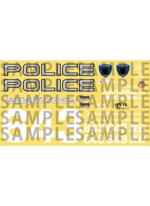 Pandora RC Police Decal