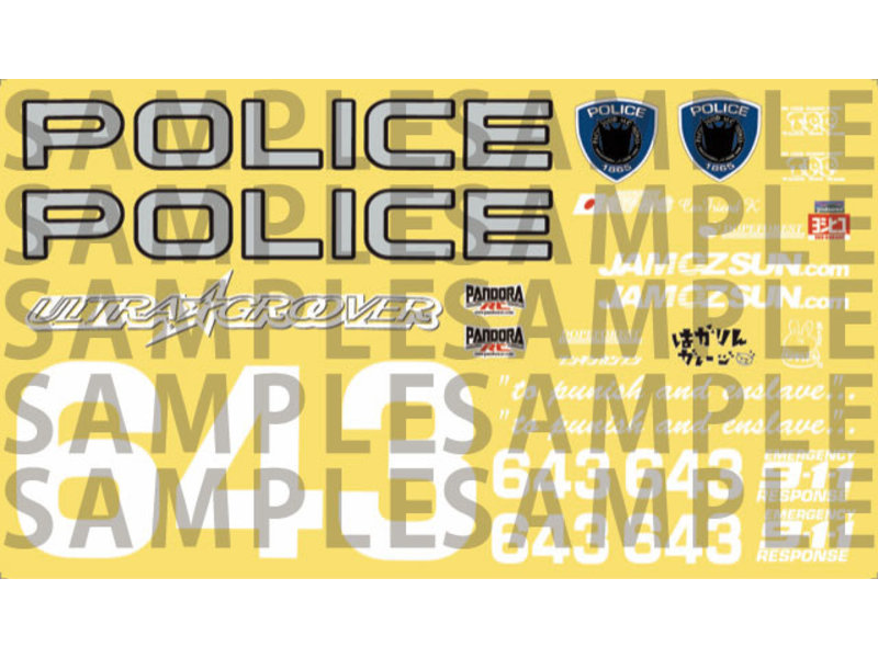 Pandora RC Police Decal