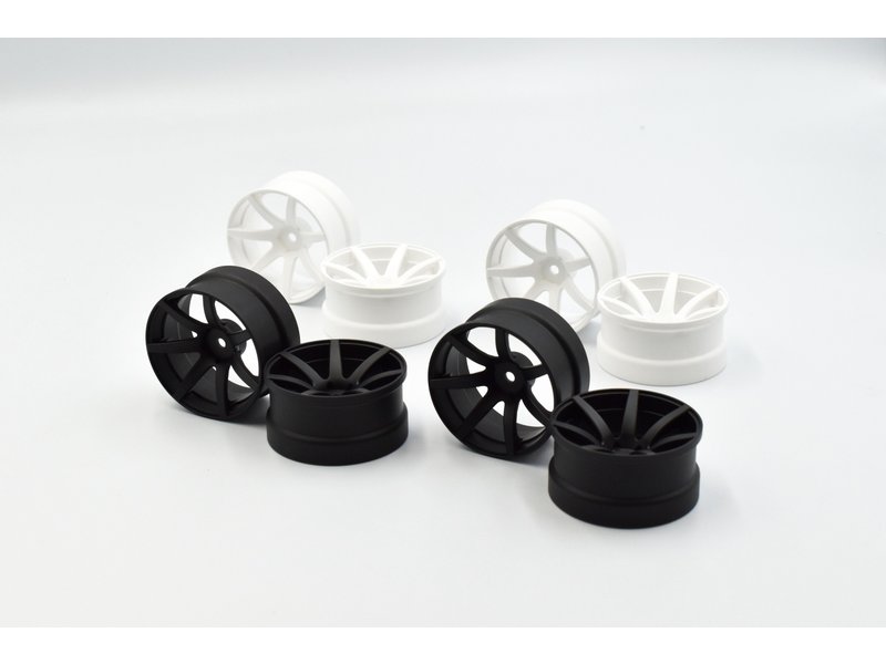 ReveD Drift Wheel JD7 (2pcs) / Color: Matte Black / Offset: +8mm