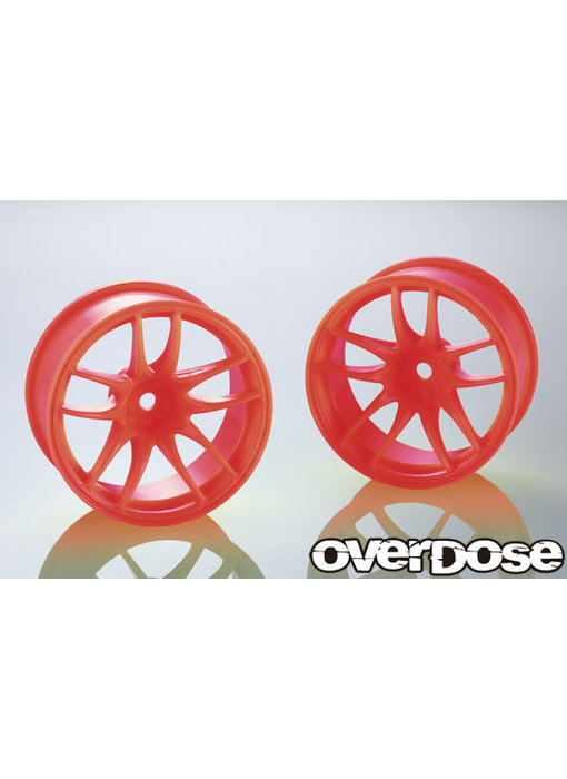 Overdose R-SPEC Work Emotion CR Kiwami / Fluor Pink / 7mm (2)