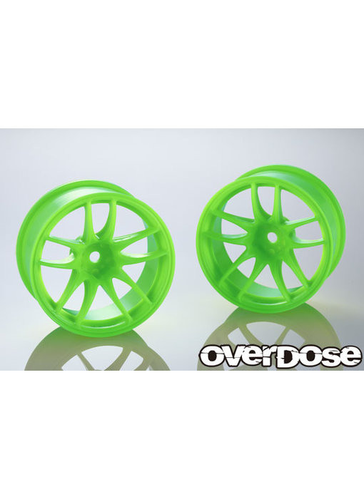 Overdose R-SPEC Work Emotion CR Kiwami / Fluor Yellow / 7mm (2)