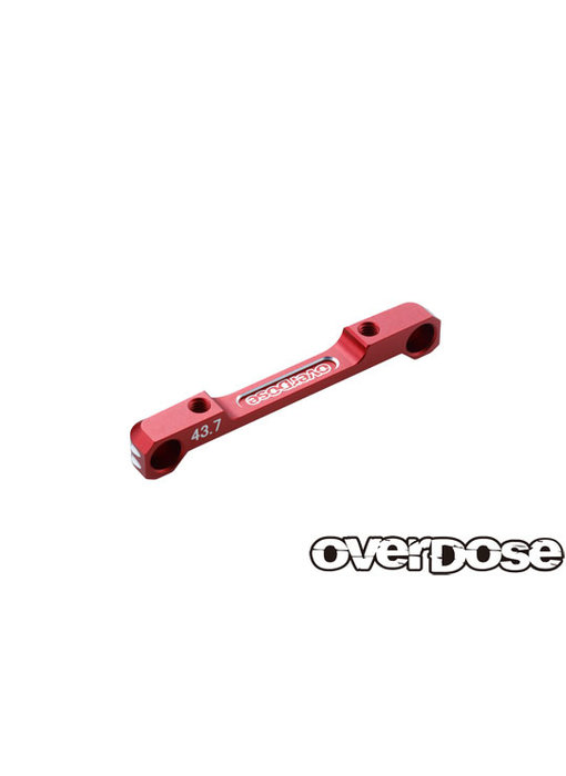 Overdose Alum. Low Mount Suspension Mount 43.7mm TC for GALM series / Red