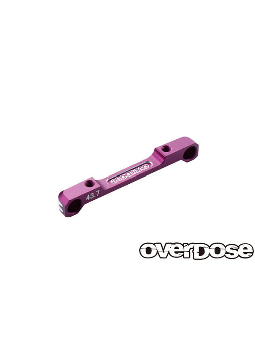 Overdose Alum. Low Mount Suspension Mount 43.7mm TC for GALM series / Purple
